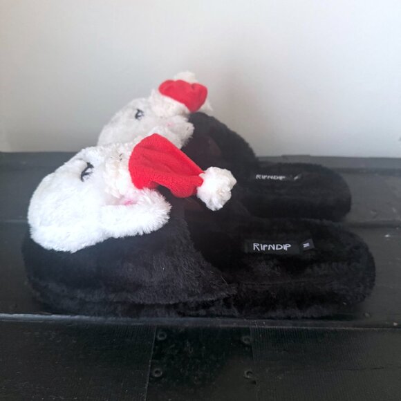 RIPNDIP Lord Santa Fuzzy Slippers Mens Medium DS NWT - Picture 4 of 7